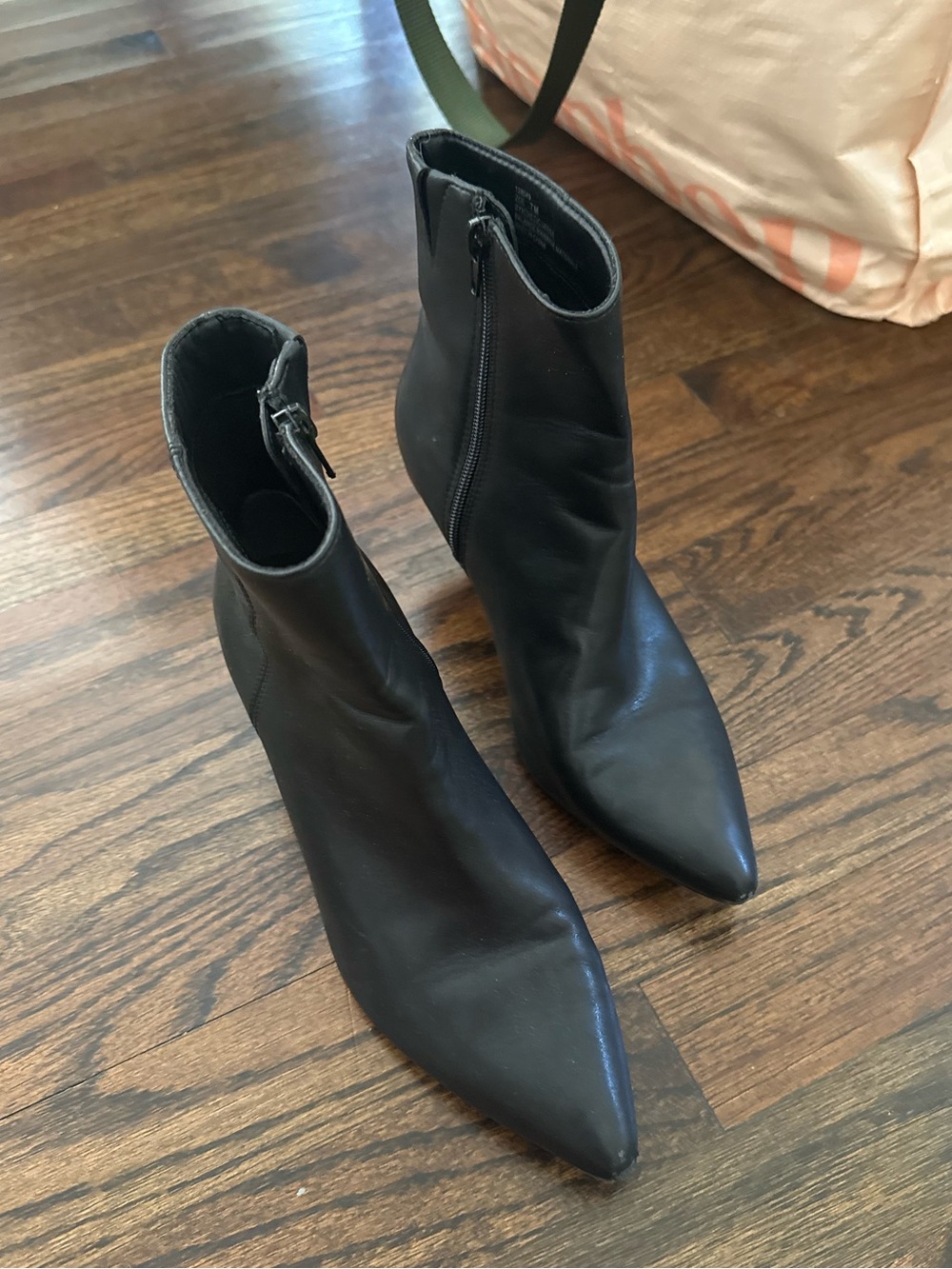 Black Pointed Toe Booties